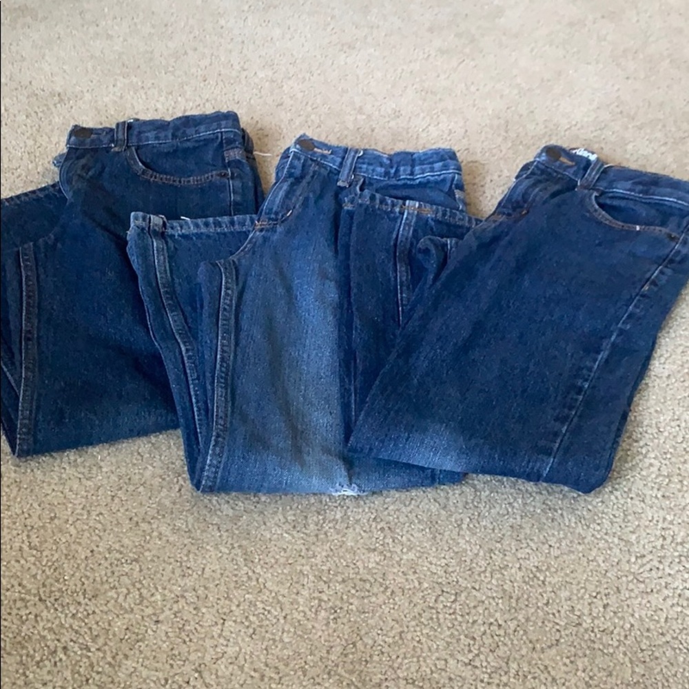 3 Pair Cat & Jack Relaxed Straight Size 10 Jeans